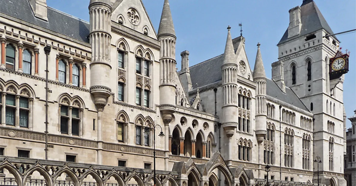 The Royal Courts of Justice, London.