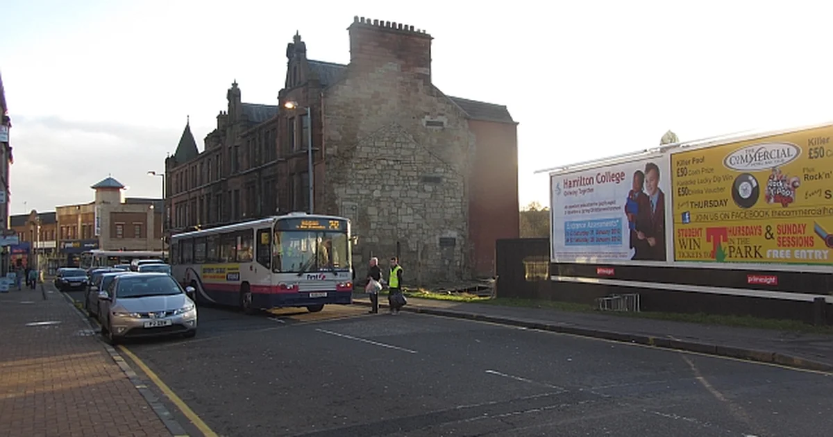 Muir Street in Motherwell, North Lanarkshire.